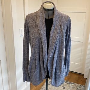 Barefoot Dreams CozyChic Lite Circle Cardigan Gray Style 452-M